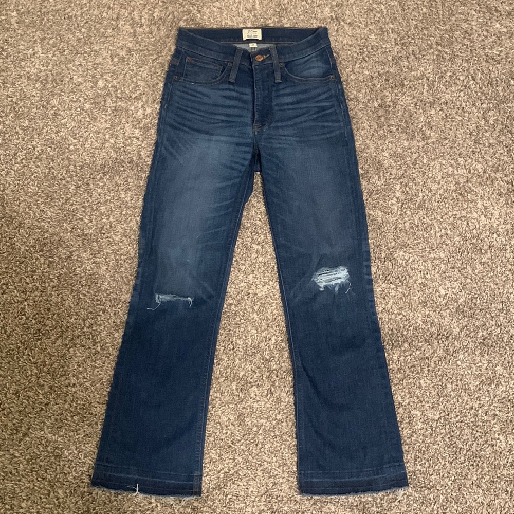 J Crew Billie Demi Boot Crop Jean